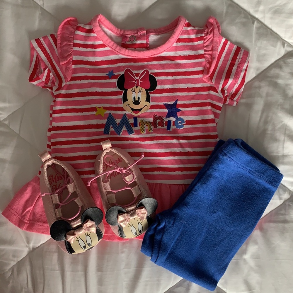 Baby Disney Minnie outfits size 6 mo.